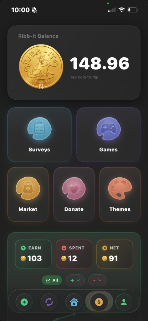 Ribbit wallet screenshot